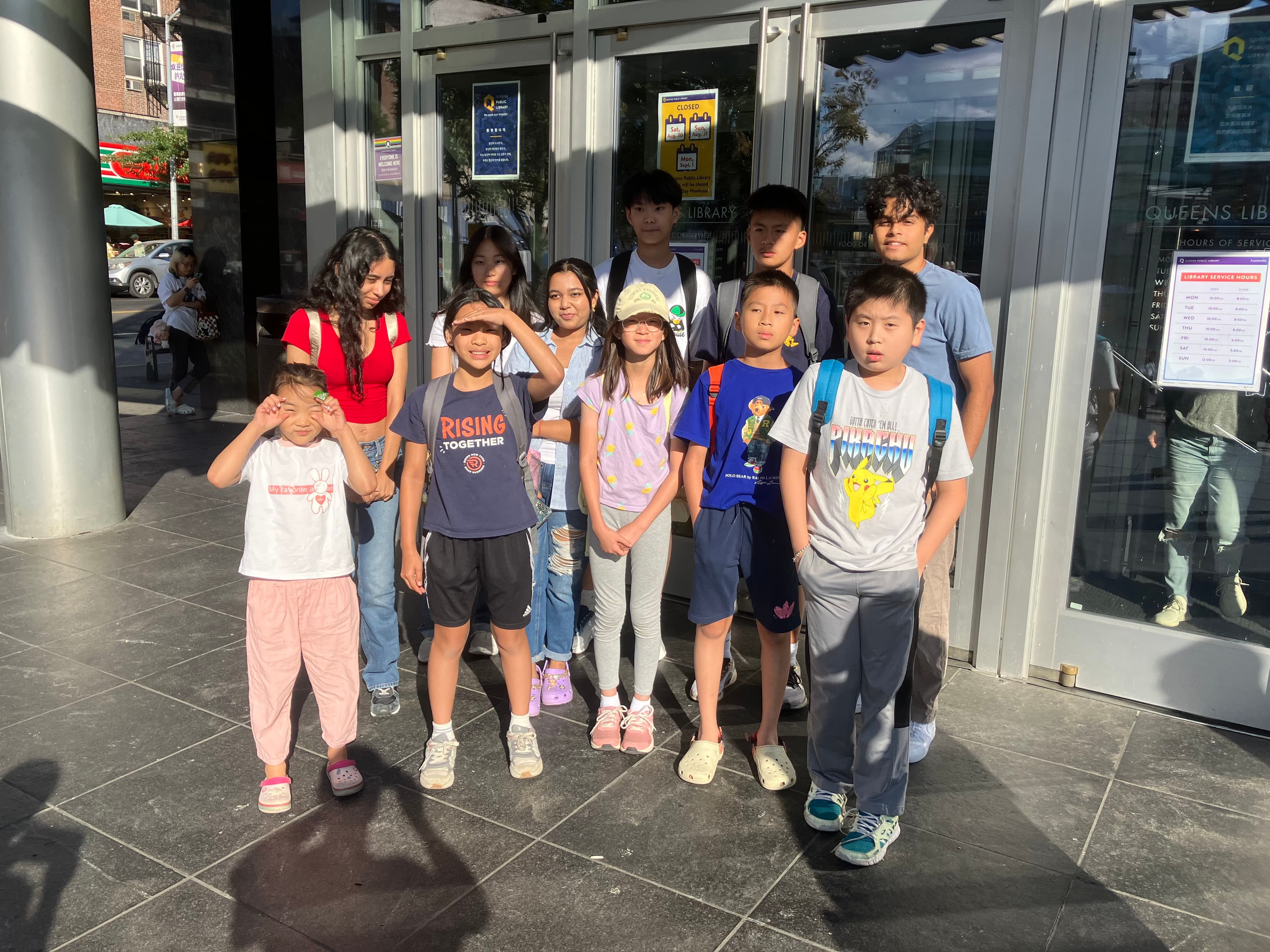 Flushing Library tutoring session